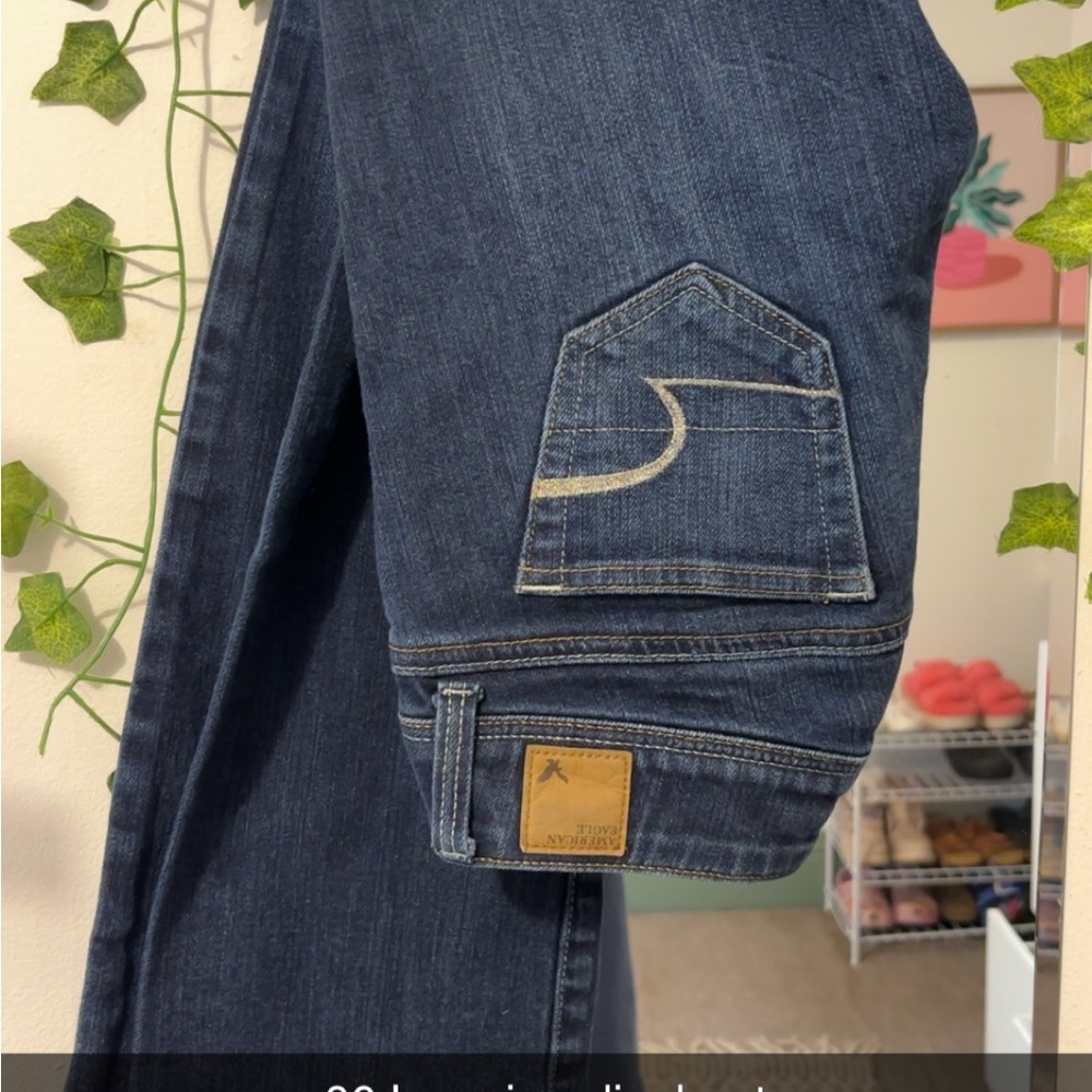 American Eagle Outfitters Dark Blue Boot Cut Jeans